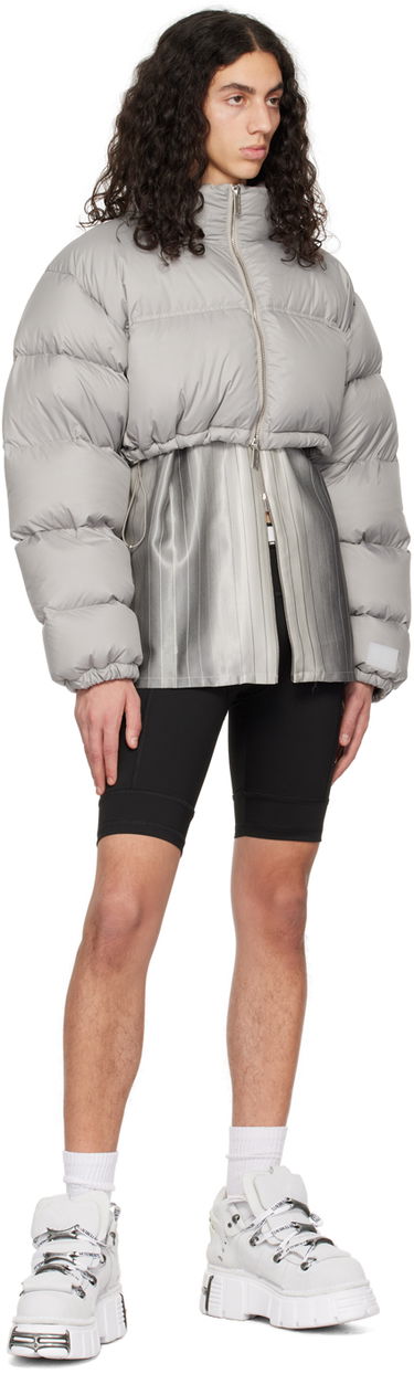 Puffer jakke VETEMENTS VTMNTS Cropped Puffer Jacket Grå | VL14JA240X, 3
