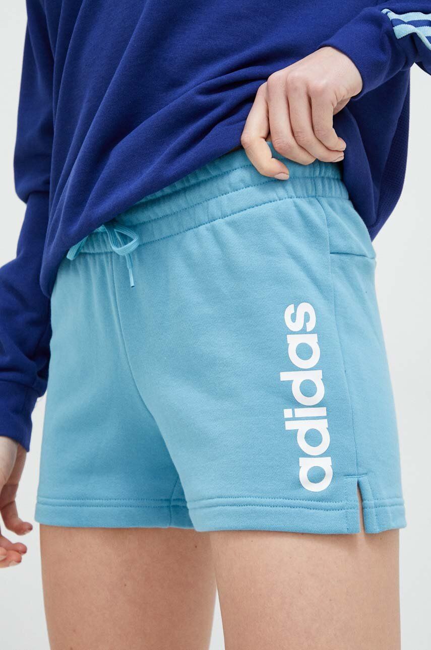 Shorts adidas Originals Essentials Linear French Terry Shorts Blå | IC6874, 0