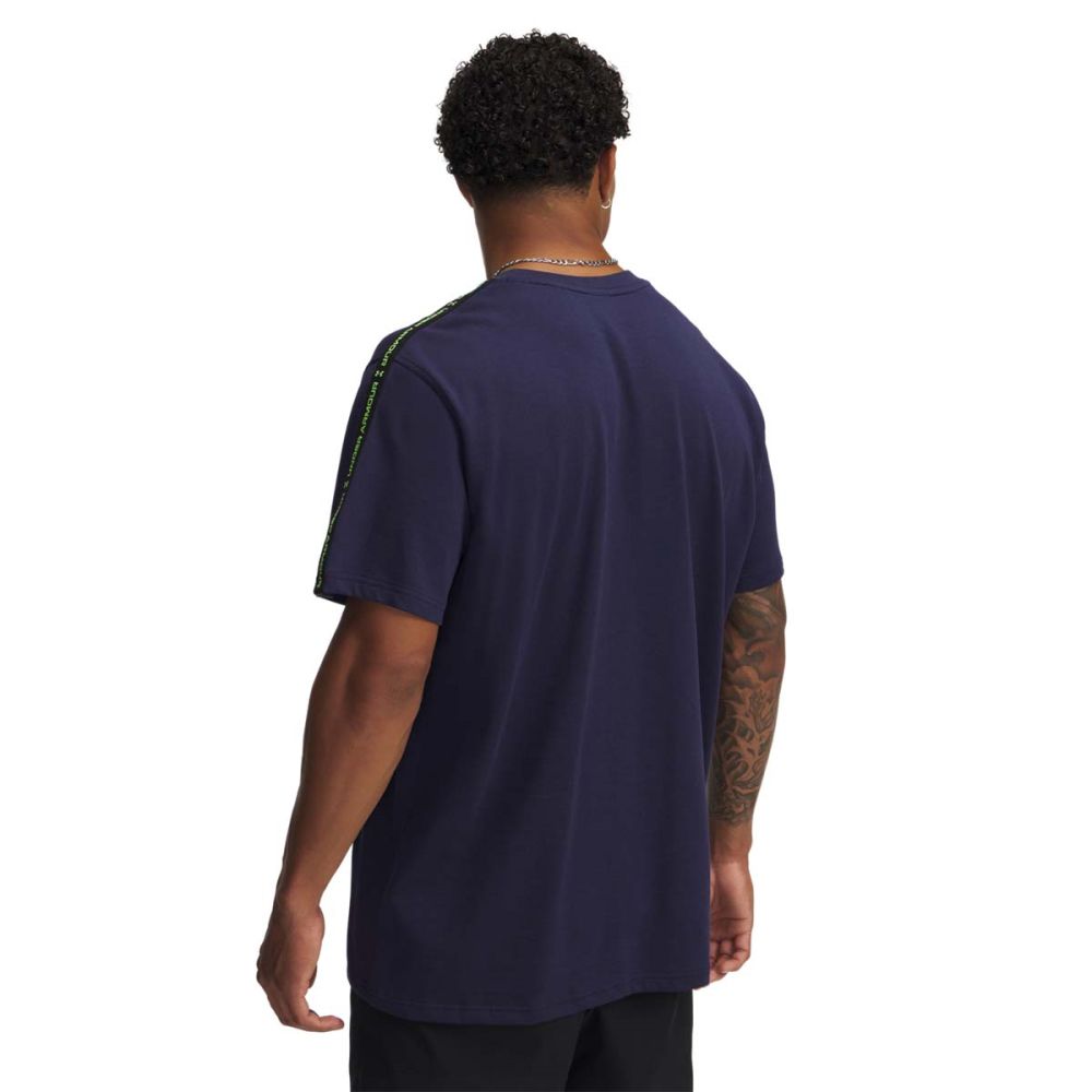 T-shirt Under Armour Icon Taping T-Shirt Mørkeblå | 1390300-411, 1