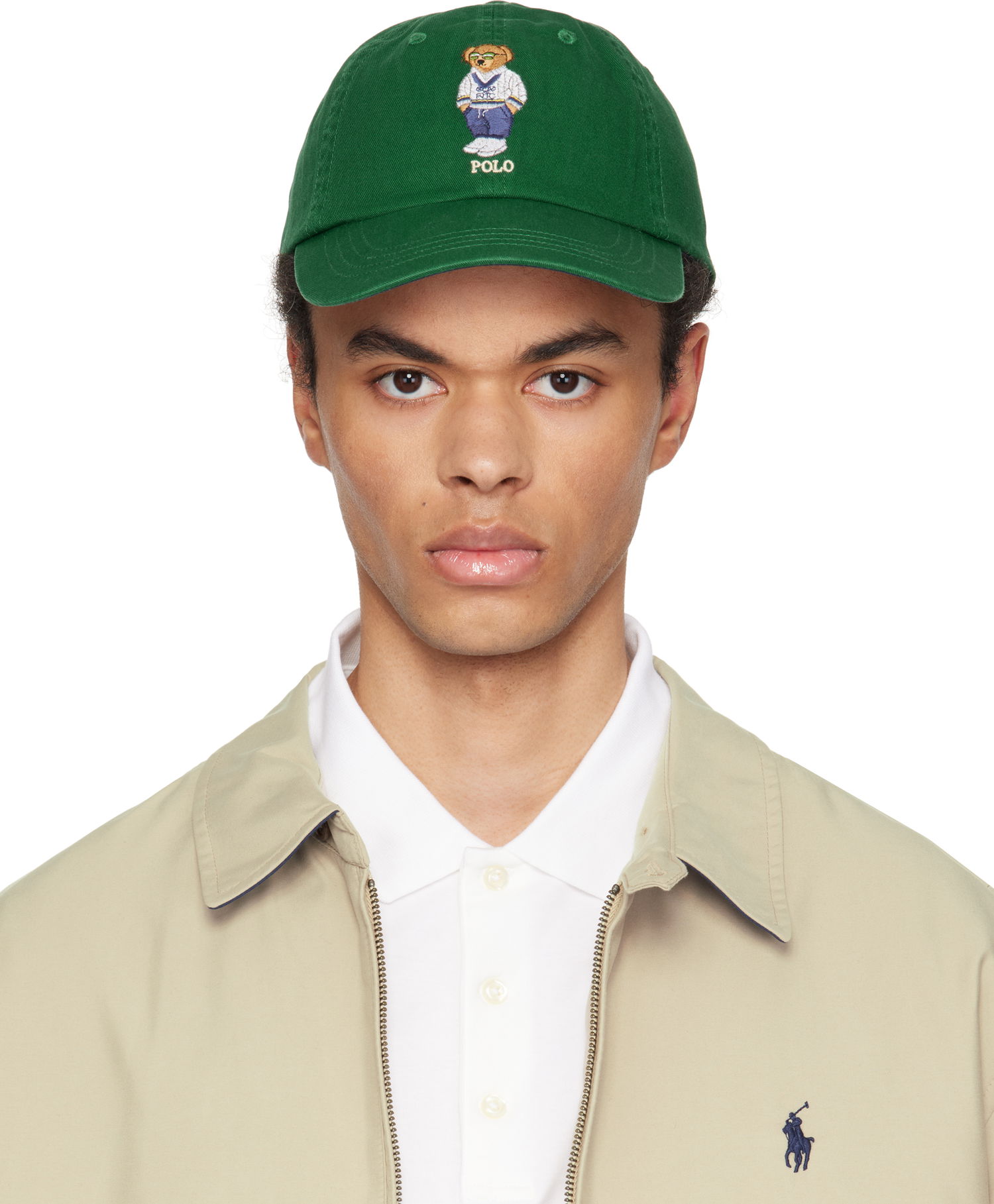 Kasket Polo by Ralph Lauren Polo Ralph Lauren Twill Polo Bear Ball Cap Grøn | 710963778001, 0
