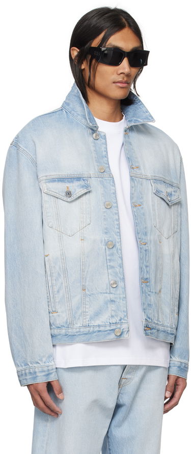 Jakke VETEMENTS VTMNTS Embroidered Denim Jacket Blå | VL20JA560L, 1