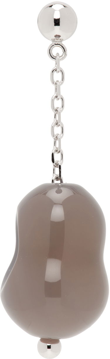 Øreringe LEMAIRE LEMAIRE Carved Stone Single Earring Grå | JW0066 LO0047, 0
