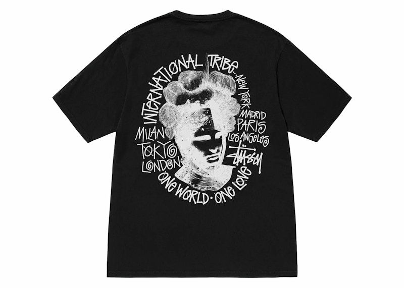 T-shirt Stüssy Camelot Pigment Dyed Graphic T-Shirt Sort | 1905005-0001
