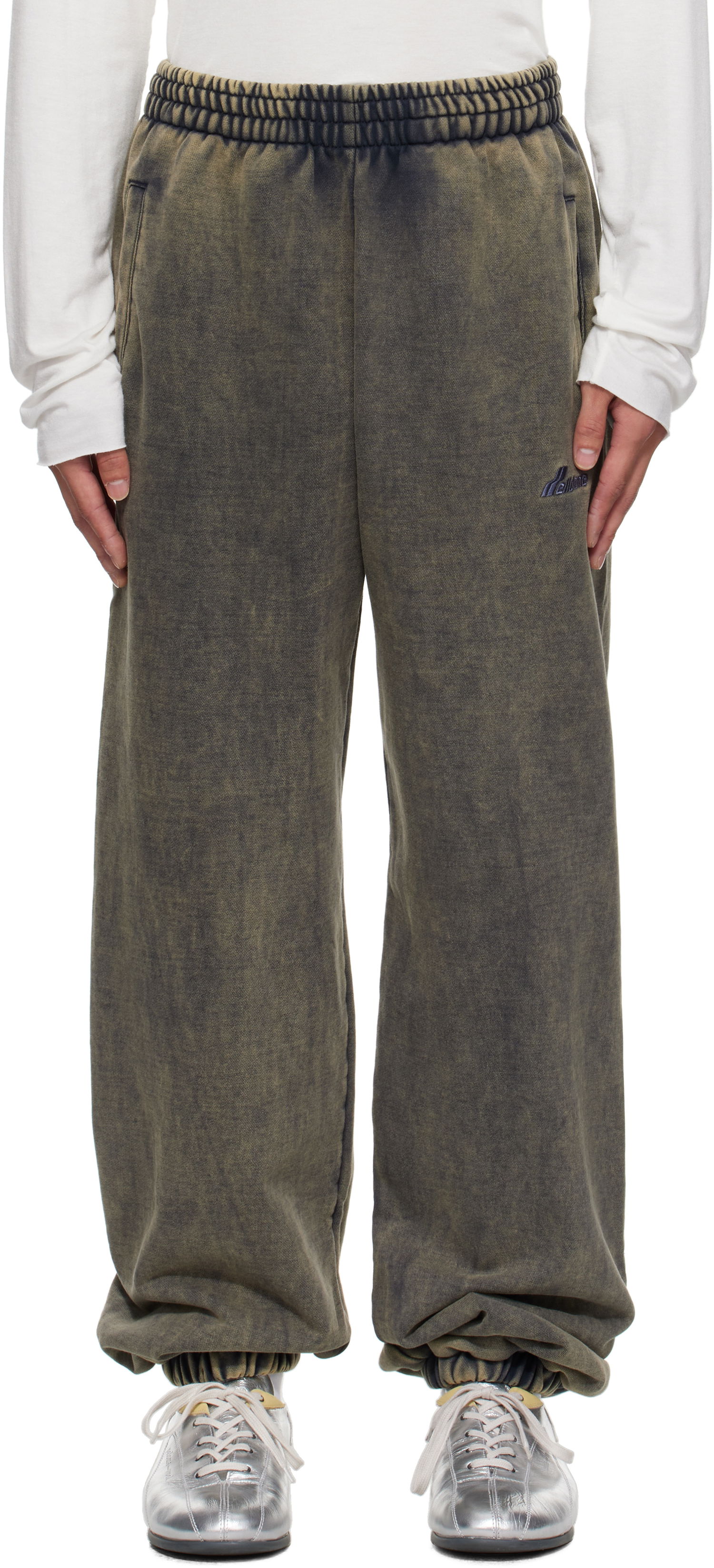 Joggingbukser We11done We11done Teddy ID Jogger Sweatpants Grøn | WD-TA2-25-708-U-CH, 0