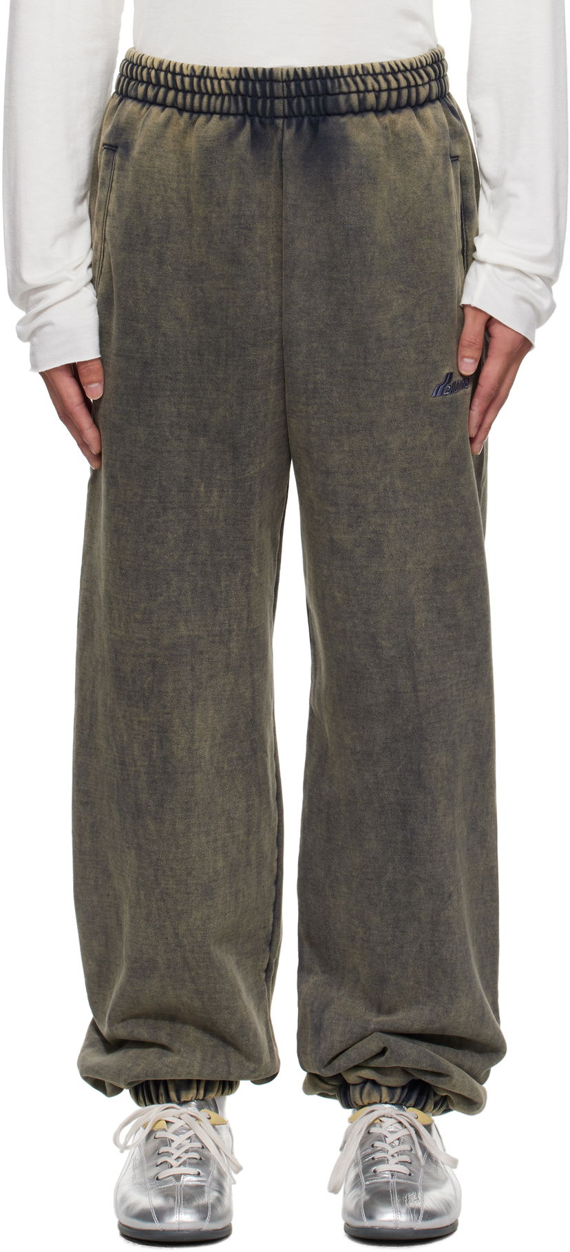 Joggingbukser We11done We11done Teddy ID Jogger Sweatpants Grøn | WD-TA2-25-708-U-CH
