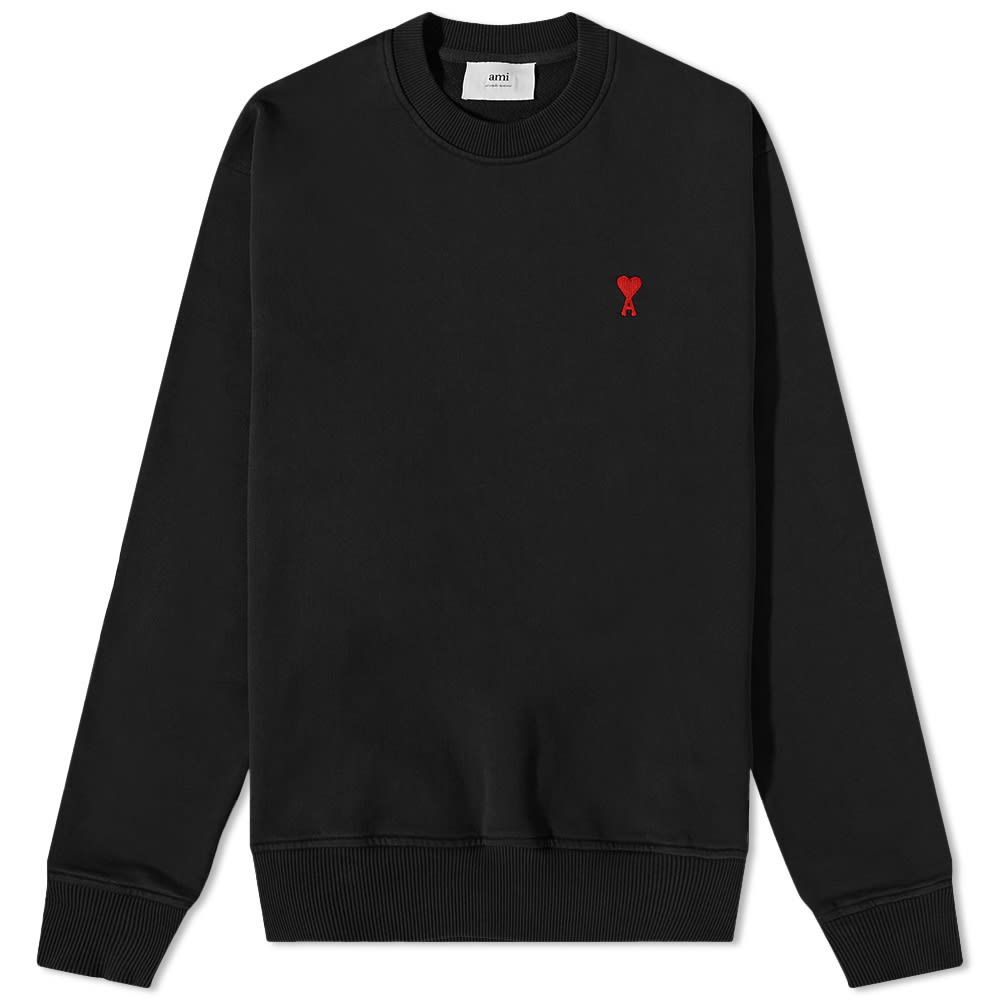 Sweater AMI Tonal ADC Crewneck Sort | USW004-747-009, 0