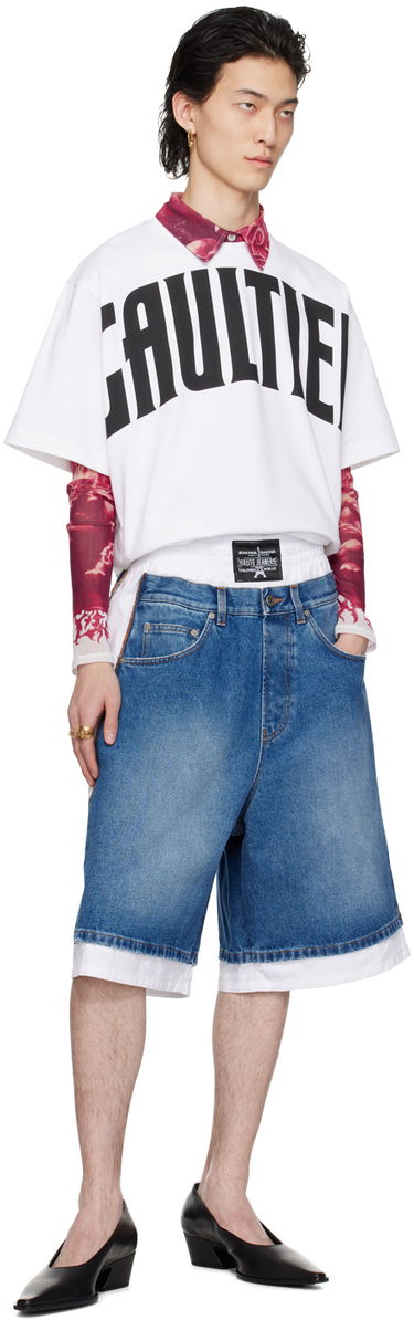 T-shirt Jean Paul Gaultier Jean Paul Gaultier 'The Large Gaultier' T-Shirt Hvid | 24/25-U-TS065I-J055-0100, 3