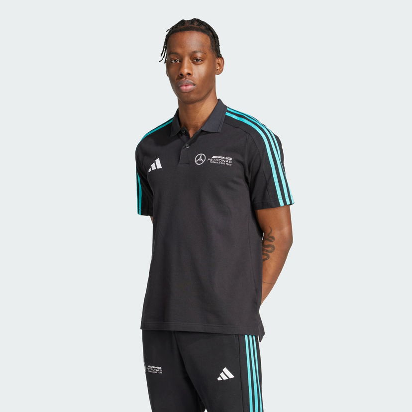 Polo skjorte adidas Performance Mercedes - AMG Petronas Formula One Team DNA Polo Shirt Sort | JV5430