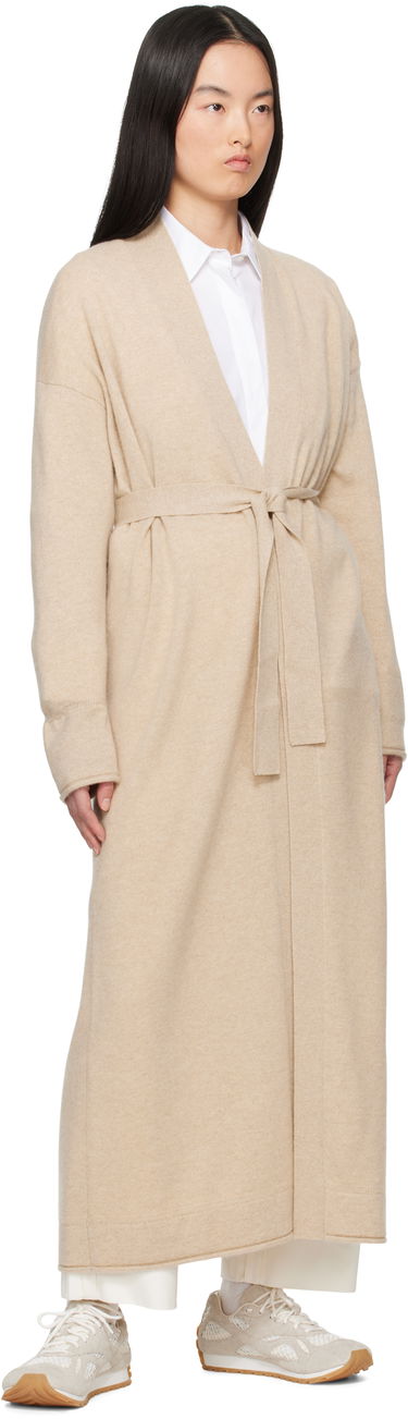 Sweater Max Mara Max Mara Asbuurg Longline Open Cardigan Beige | 2511341018600, 3