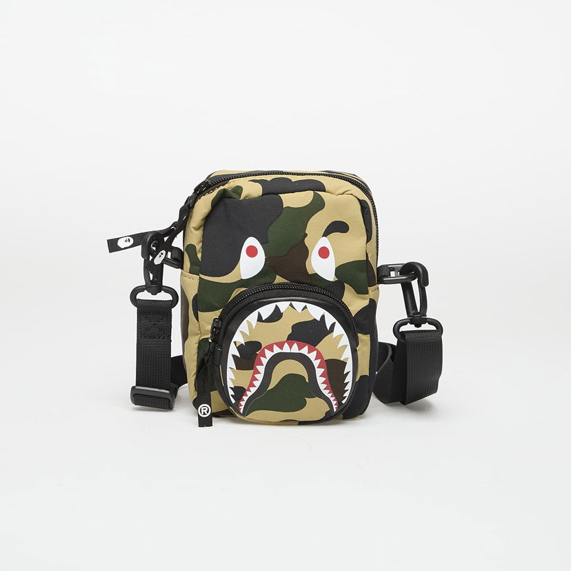 Skuldertaske BAPE A BATHING APE 1st Camo Shark Mini Shoulder Bag Gul | 001SGL301021MYEL