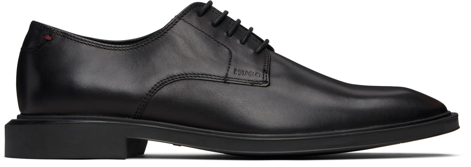 Sneakers og sko BOSS Rubber-Sole Leather Derbys Sort | 50529049, 0
