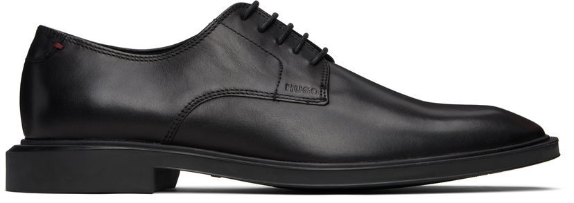 Sneakers og sko BOSS Rubber-Sole Leather Derbys Sort | 50529049