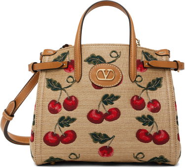 Håndtaske Valentino Valentino Garavani Antibes Small Cherry Tote Beige | 6W0B0R20MCZ, 0