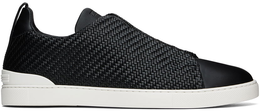 Tøj ZEGNA ZEGNA Pelletessuta Leather Triple Stitch Sort | LHSPT-S4665Z-NER