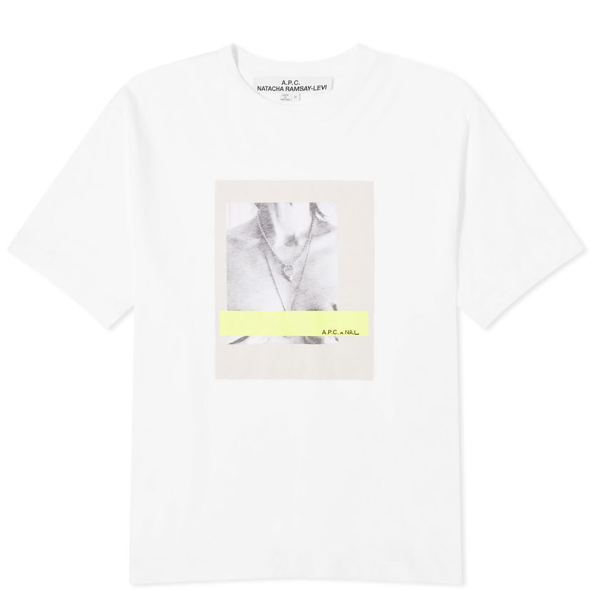T-shirt A.P.C. New Haven Graphic T-Shirt White Hvid | COGYJ-H26368-DAM