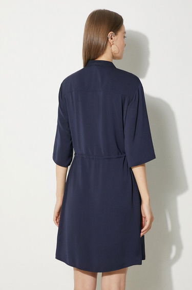 Kjole MAISON KITSUNÉ Maison Kitsuné Double Pocket Mini Dress Mørkeblå | MW01607WF0022, 2