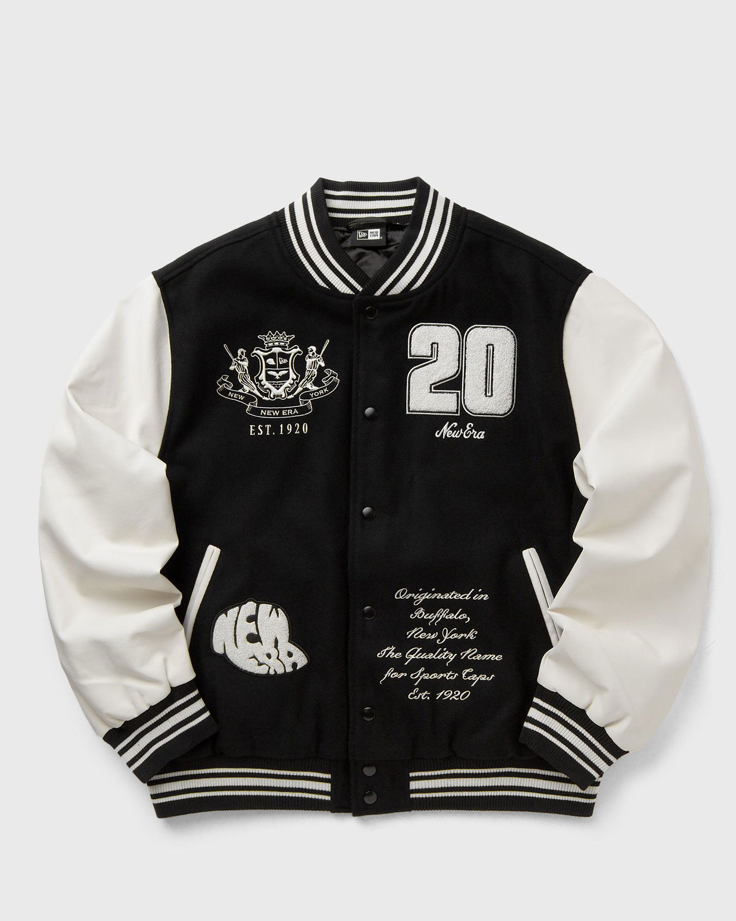 Bomberjakke New Era Varsity Jacket Sort | 60684372, 0