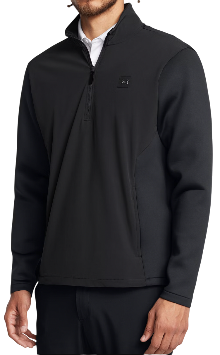Sweater Under Armour UA Drive Pro Storm Hyb HZ Half-Zip Jacket Sort | 1387118-016