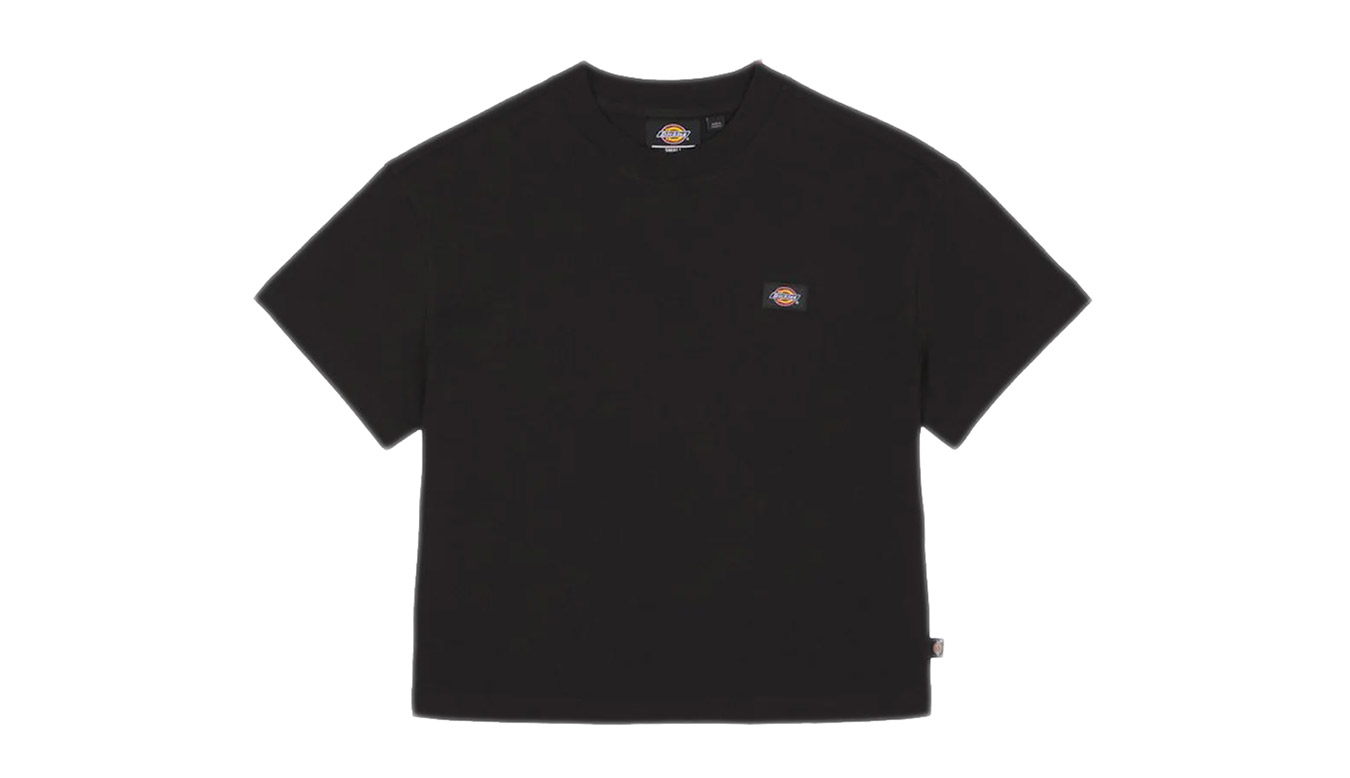 Crop top Dickies Oakport Cropped T-Shirt Sort | DK0A4Y8L-BLK, 0