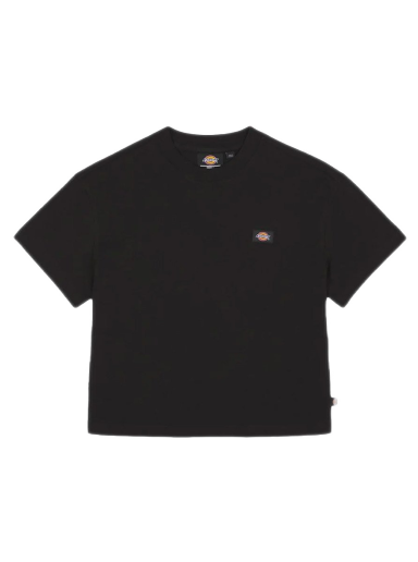 Crop top Dickies Oakport Cropped T-Shirt Sort | DK0A4Y8L-BLK