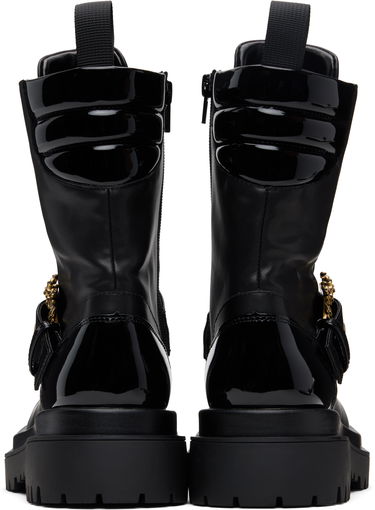 Sneakers og sko Versace Versace Jeans Couture Pin-Buckle Boots Sort | E79VA3S67_E71570, 1