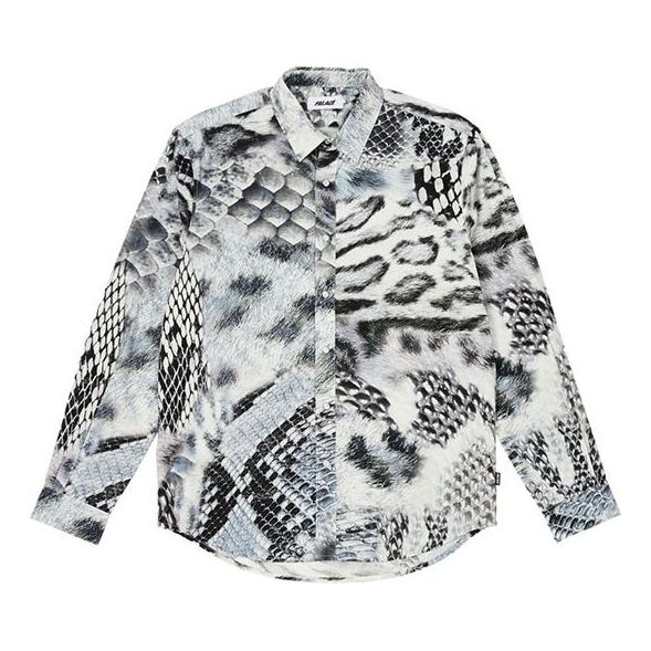 Skjorte Palace Palace Animal Print Button-Up Shirt Hvid | P25SHT009