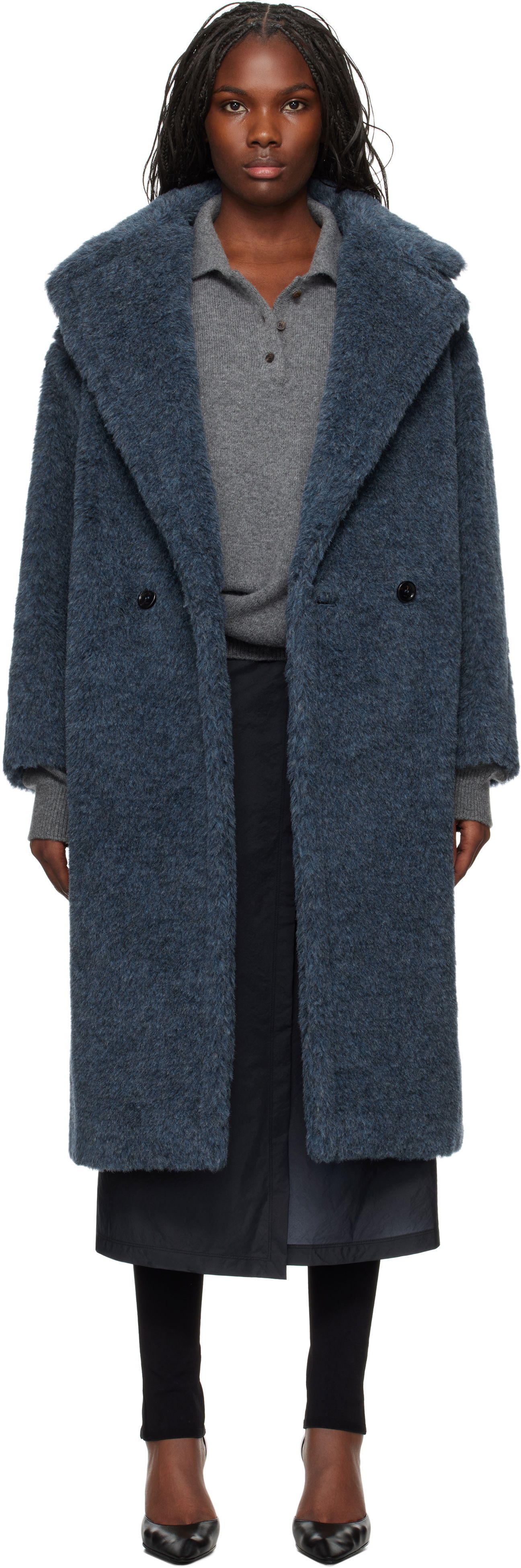 Frakker Max Mara Zebra Coat Blå | 2421016152600 MM10506, 0