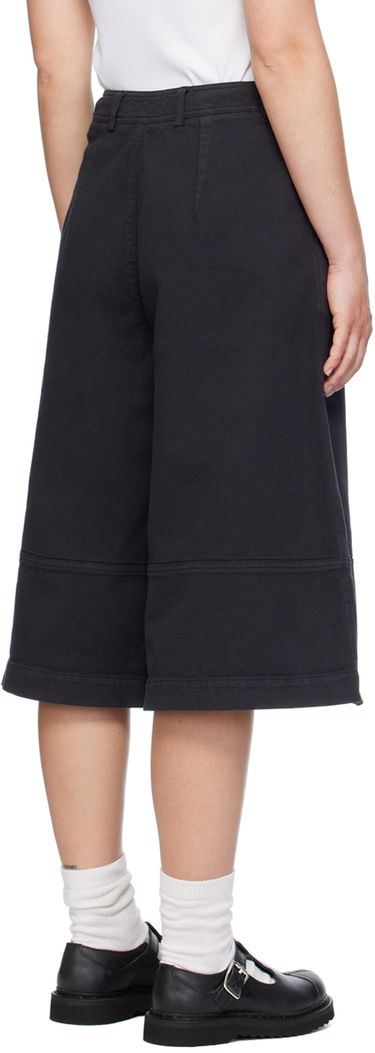 Shorts YMC YMC Ezy Wide-Leg Cropped Trousers Mørkeblå | Q4WML, 2