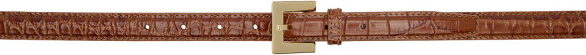 Bælter Anine Bing ANINE BING Nicola Embossed Leather Belt Brun | A-12-10975-BWN1