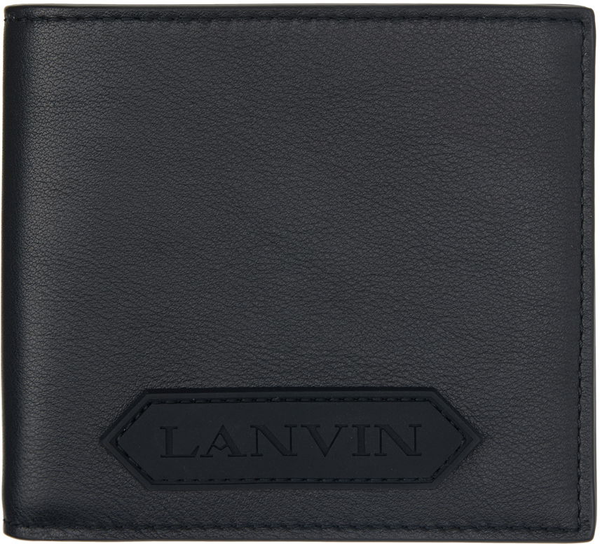 Tegnebog LANVIN Rubberized Logo Bifold Wallet Sort | LM-SLSWB3-TOPS-P24, 0