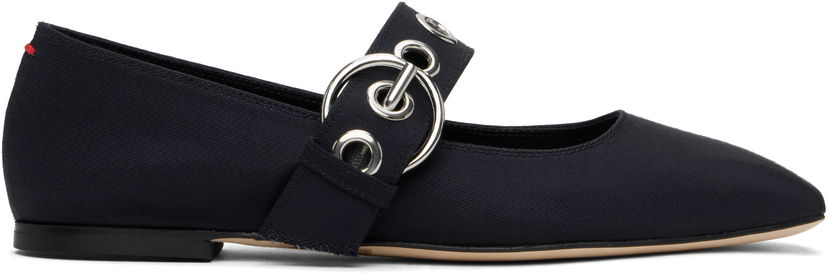 Bælter Aeyde Aeyde Uma Eyelet Ballerina Flats Mørkeblå | A11-FL-RKLS08FL159-SS25-519-069