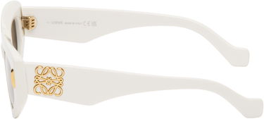 Solbriller Loewe Loewe Small Butterfly Screen Sunglasses Hvid | LW40160IW5125E 192337224812, 4