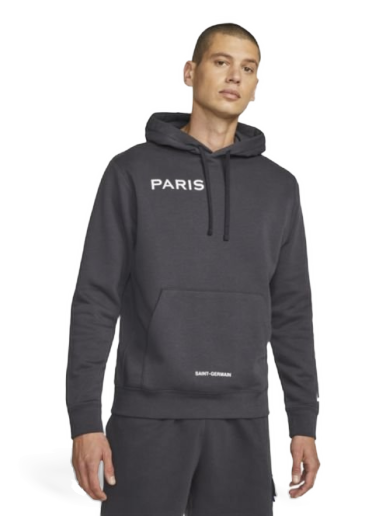 Sweatshirt Nike Paris Saint-Germain Club Fleece Pullover Hoodie Grå | DO6289-080
