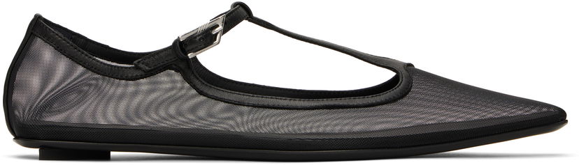 Kjole The Attico Attico Juno Ballerina Flats Sort | 250WSH00858 PAA082AA