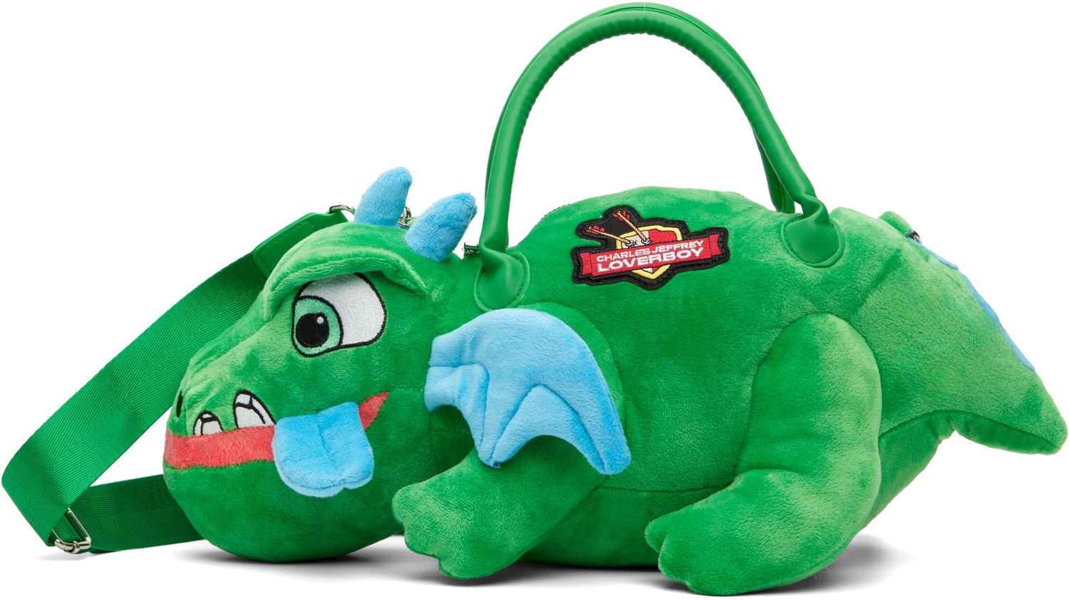Håndtaske Charles Jeffrey Loverboy Charles Jeffrey LOVERBOY Plush Baby Dragon Handbag Grøn | 54120501, 0