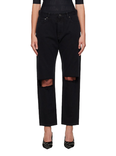Jeans Balenciaga Buckle Jeans Sort | 745149 TNW11