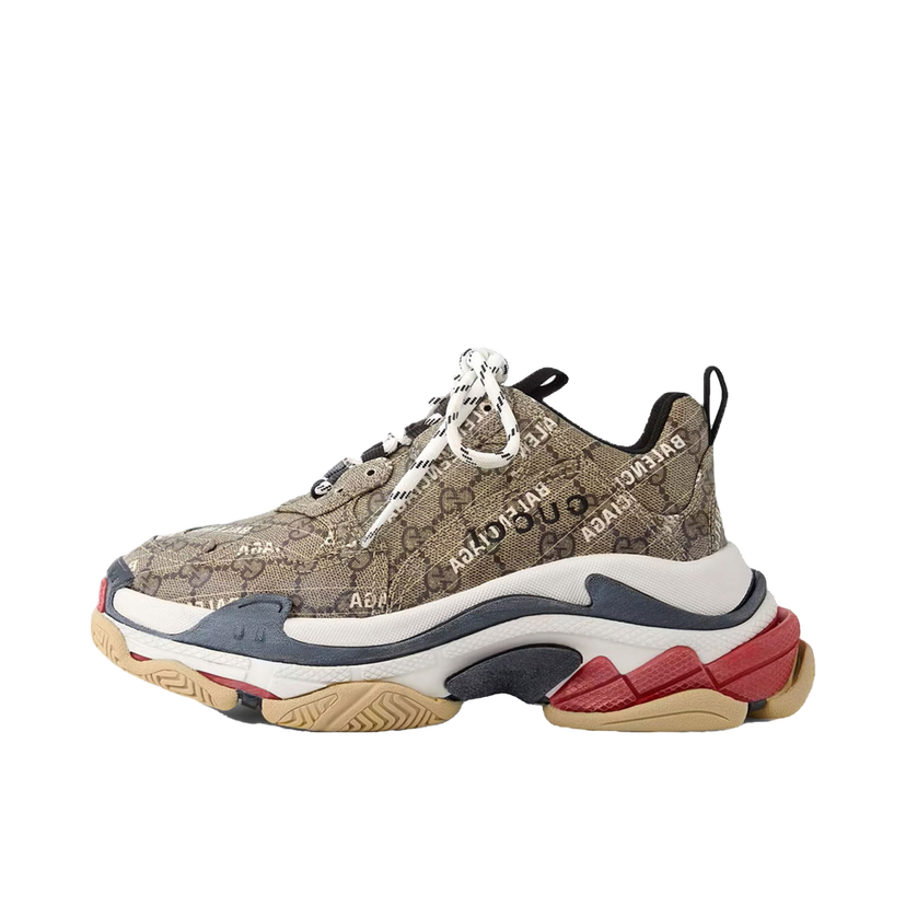 Sneakers og sko Balenciaga Gucci x Triple S "The Hacker Project" Brun | 681066ULZ10 9795