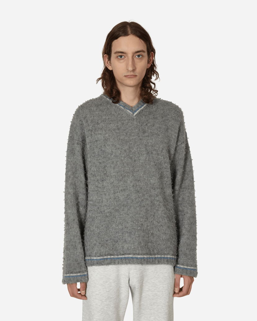 Sweater ERL Washed V-Neck Sweater Grå | ERL05N002 1