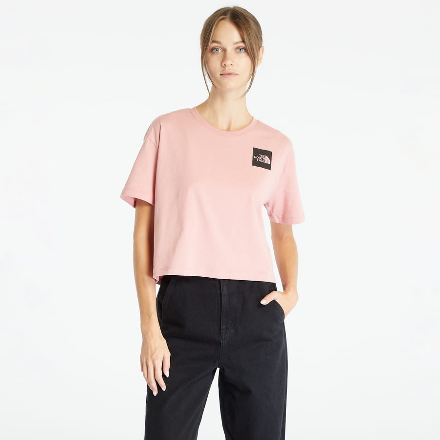T-shirt The North Face Cropped Fine Tee Lyserød | NF0A4SY9I0R1, 0