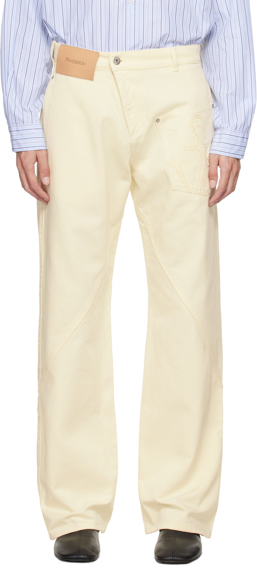 Jeans JW Anderson Twisted Workwear Jeans Gul | TR0405-PG1775