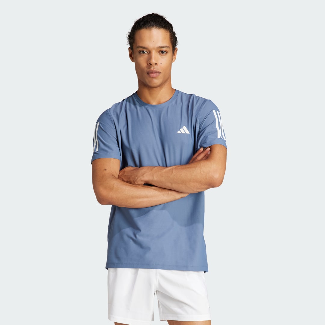 T-shirt adidas Performance Own the Run Blå | IN1515, 1