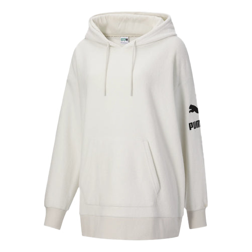 Sweatshirt Puma Classics Fleece Lined Hoodie Hvid | 531089-05, 0