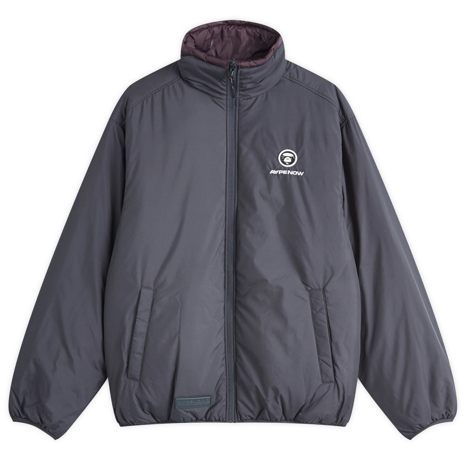 Puffer jakke AAPE by A Bathing Ape AAPE Now Reversible Camo Padded Jacket Grå | AAPJKM7658XXNGYD, 0