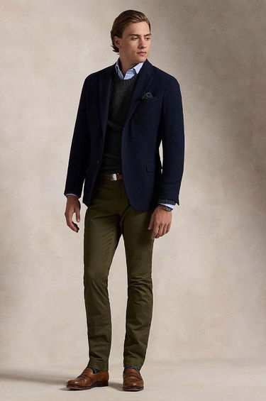 Bukser Polo by Ralph Lauren Slim Fit Chinos Pants Grøn | 710856719, 0