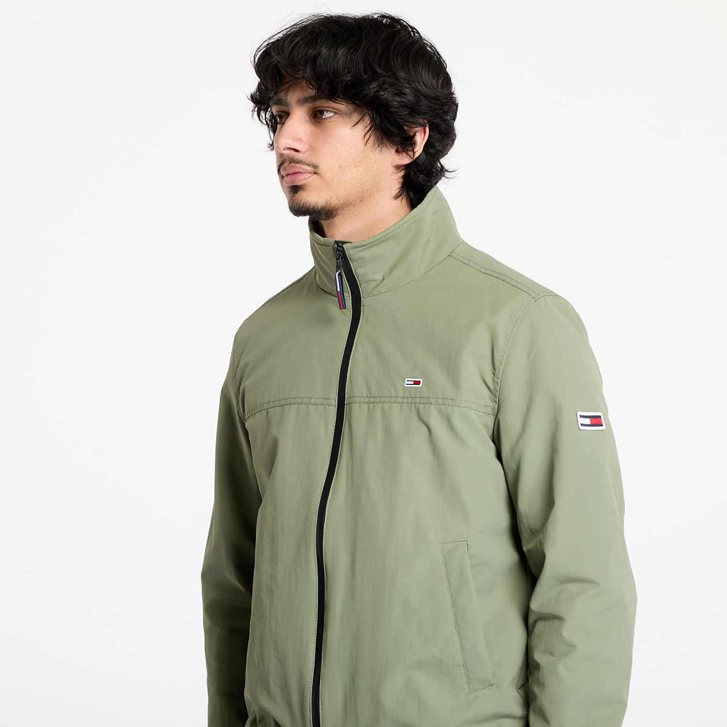 Vindjakke Tommy Hilfiger Tommy Jeans Essential Casual Bomber Jacket Grøn | DM0DM15382 MR6, 1
