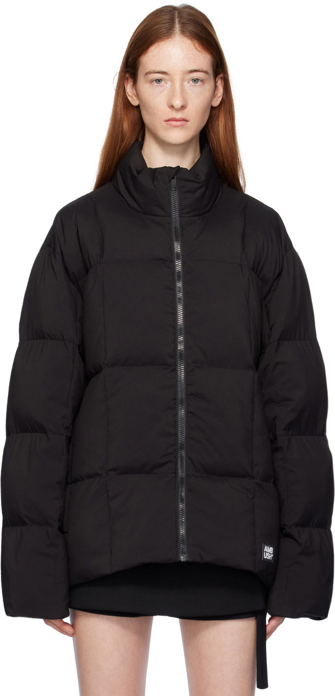 Puffer jakke Ambush Stand Collar Puffer Jacket Sort | BWED011F23FAB0011000, 0