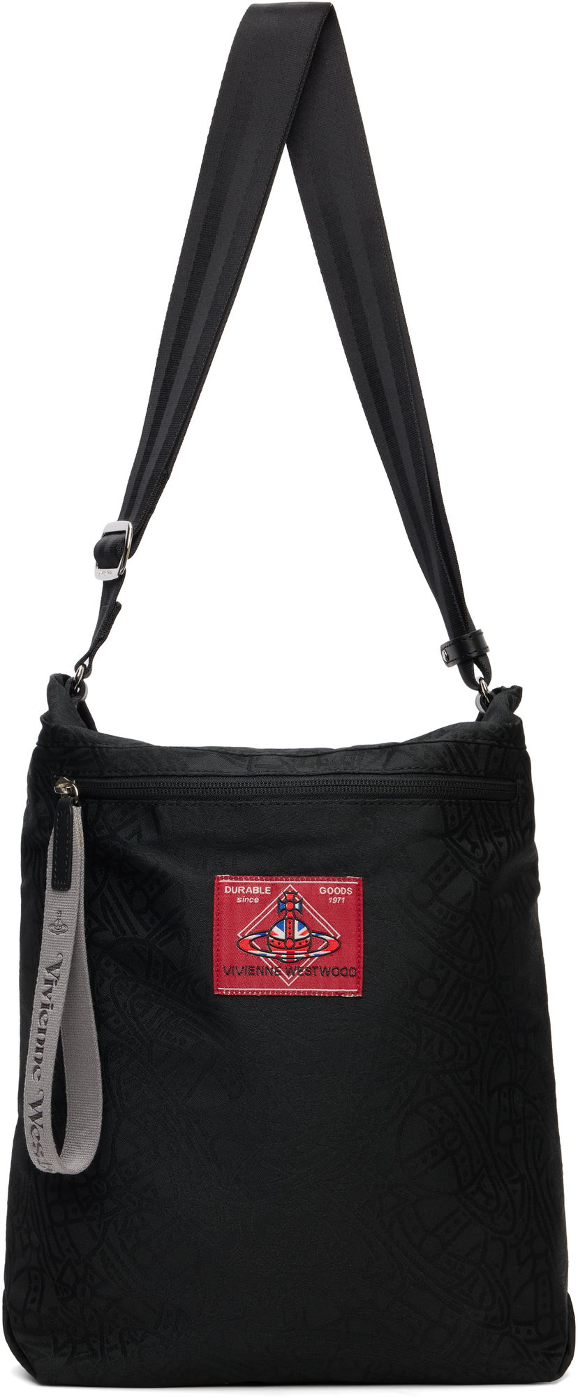 Skuldertaske Vivienne Westwood Vivienne Westwood Tangled Orb Jacquard Luke Pouch Sort | 4802000GU-W016Q-
