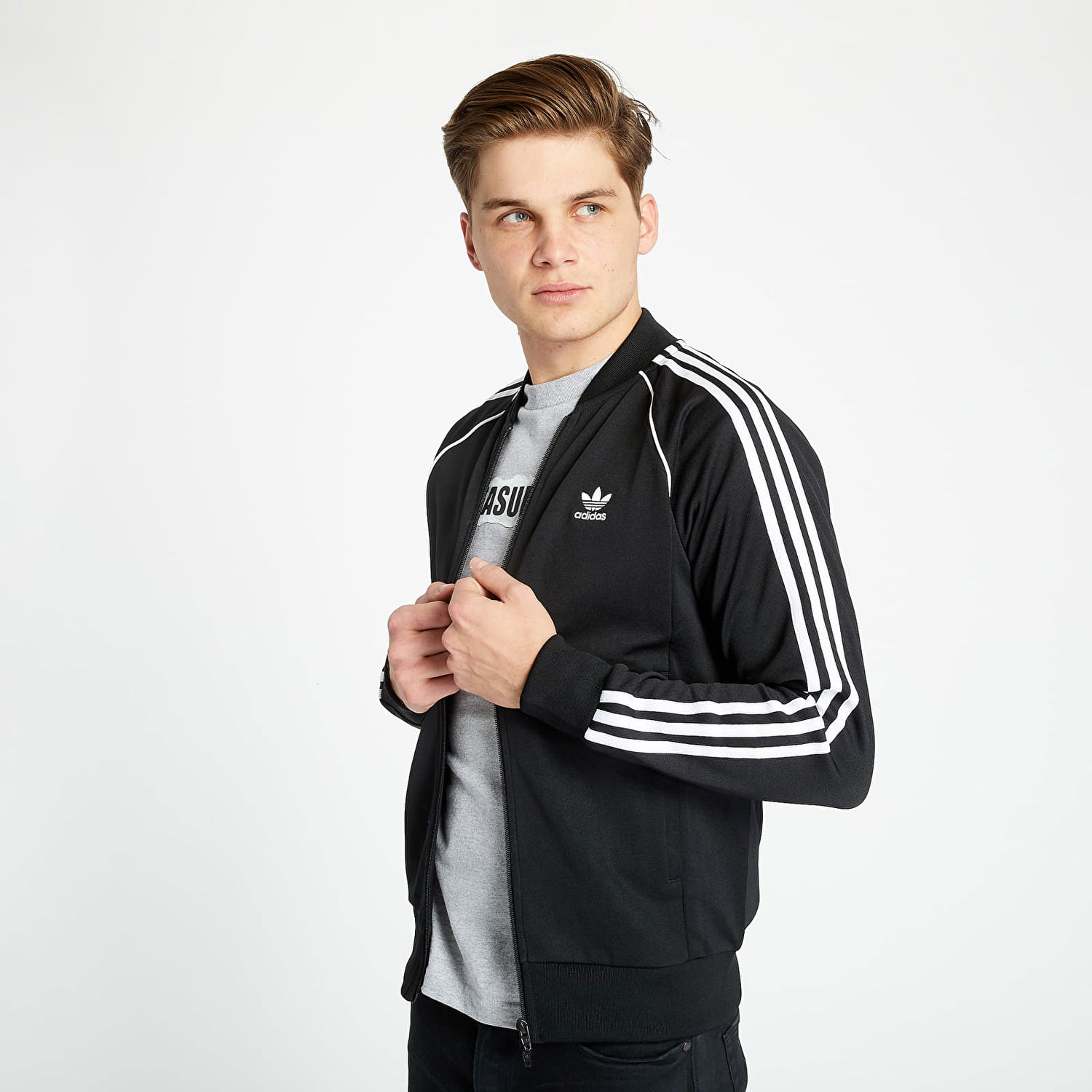 Jakke adidas Originals Superstar Track Top Primeblue Sort | GF0198, 0