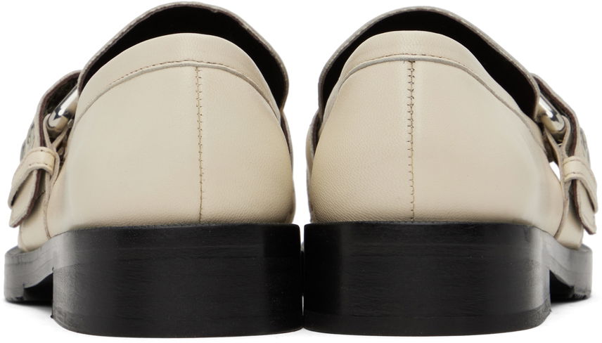 Sneakers og sko BY FAR SSENSE Work Capsule Rafael Buckled Leather Loafers Beige | 23CASOLOLCENAP, 1