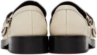 Sneakers og sko BY FAR SSENSE Work Capsule Rafael Buckled Leather Loafers Beige | 23CASOLOLCENAP, 1